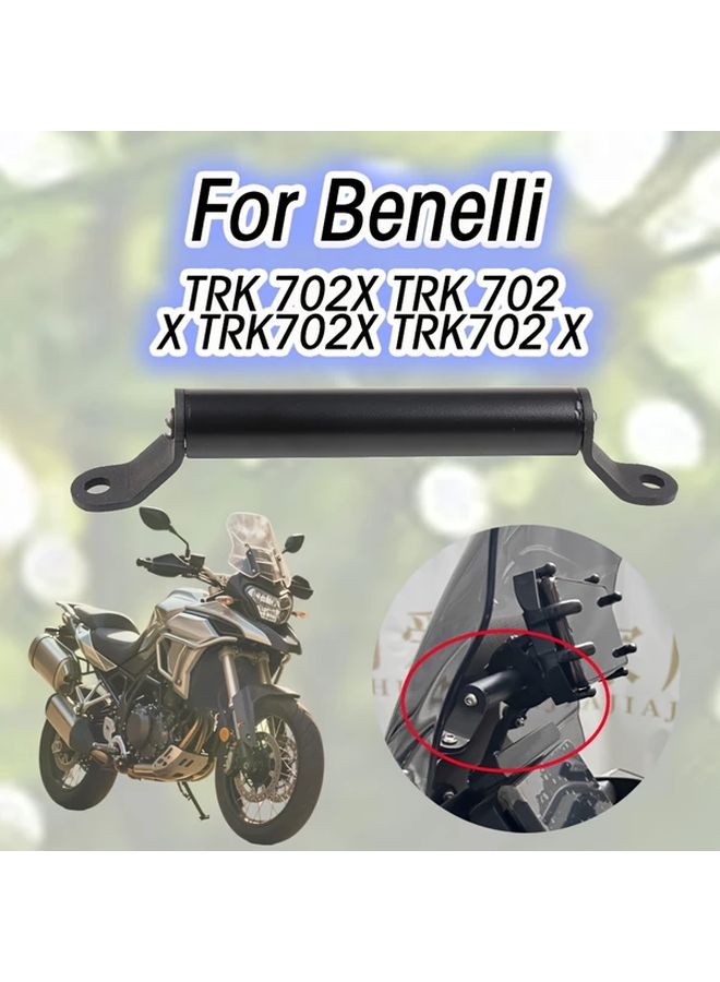 Black Motorcycle Smartphone GPS Navigation Bracket For Benelli TRK 702X TRK702 X - Image 1
